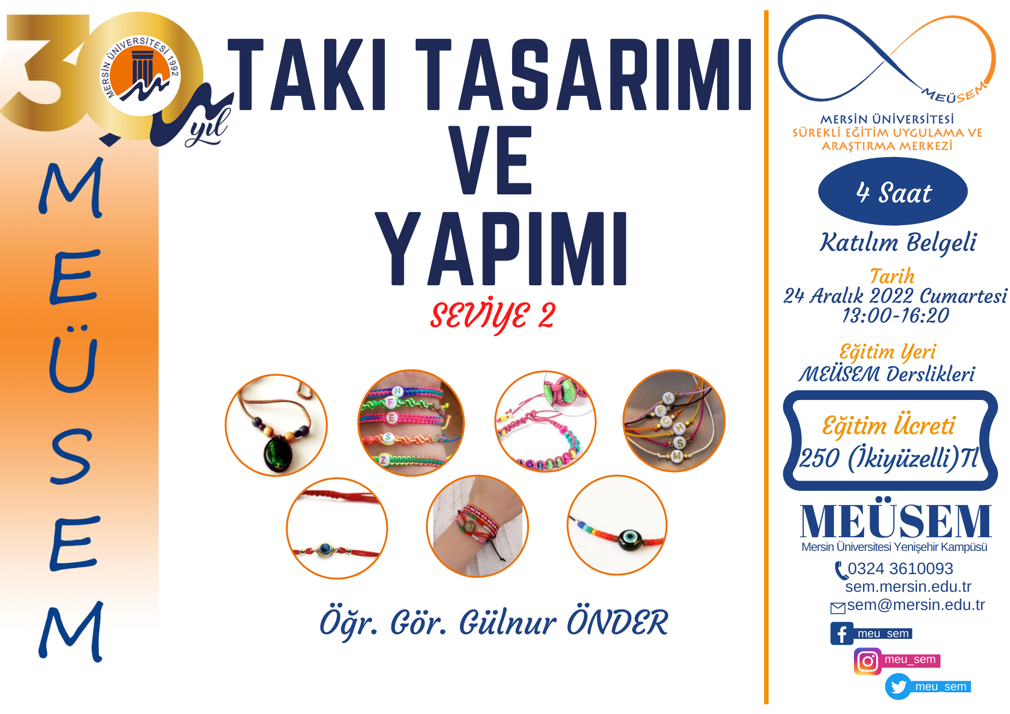 Takı Tasarımı ve Yapımı Seviye 2