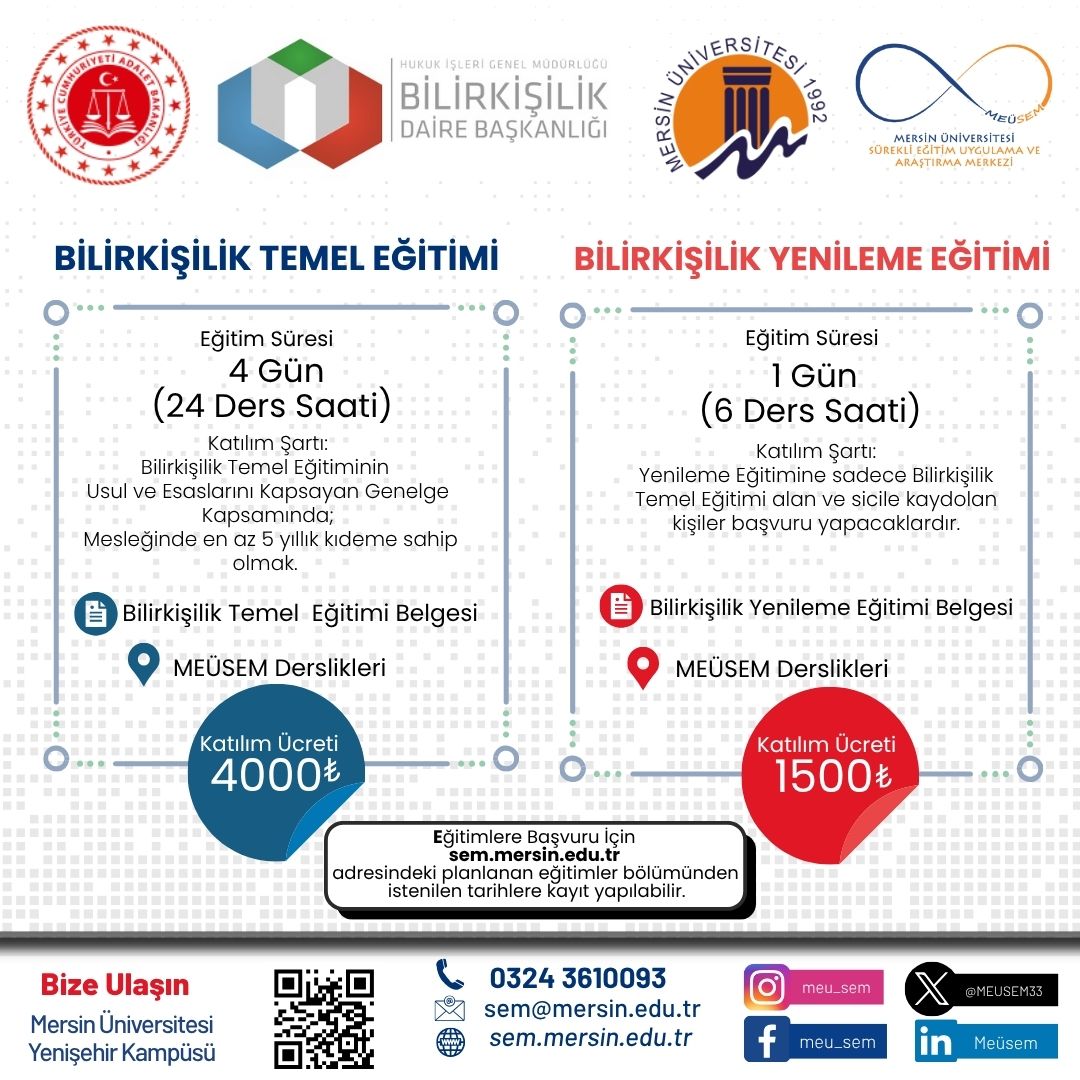 Bilirkişilik Temel ve Yenileme Eğitimlerimiz Devam Ediyor.
