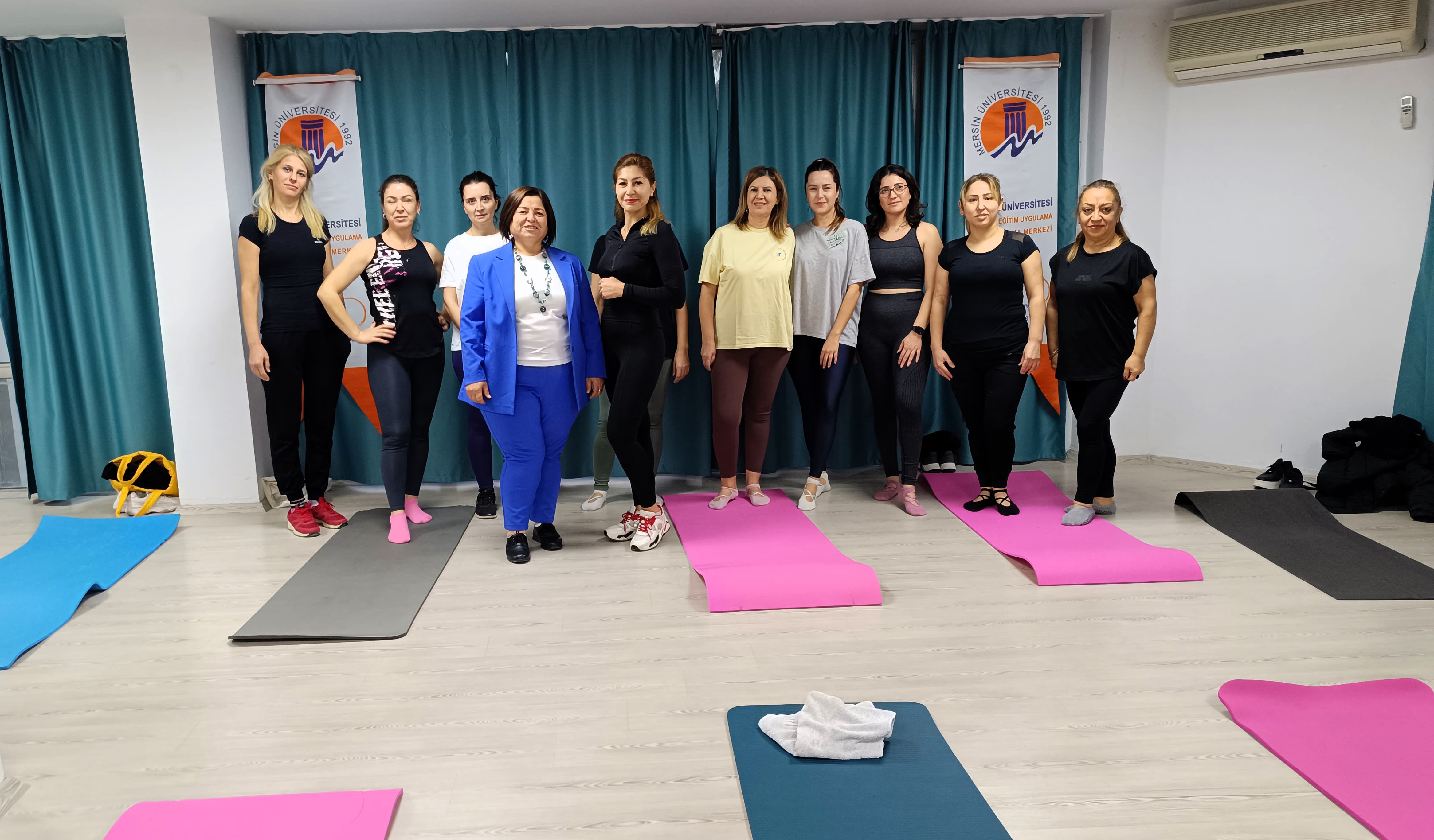 MEÜSEM Müdürü Prof. Dr. Emine Yılmaz Bolat Mat Pilates Eğitimine katıldı