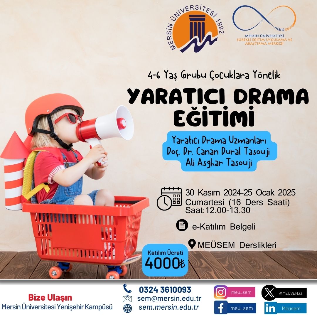 4-6 Yaş Grubu Çocuklara Yönelik Yaratıcı Drama Eğitimi